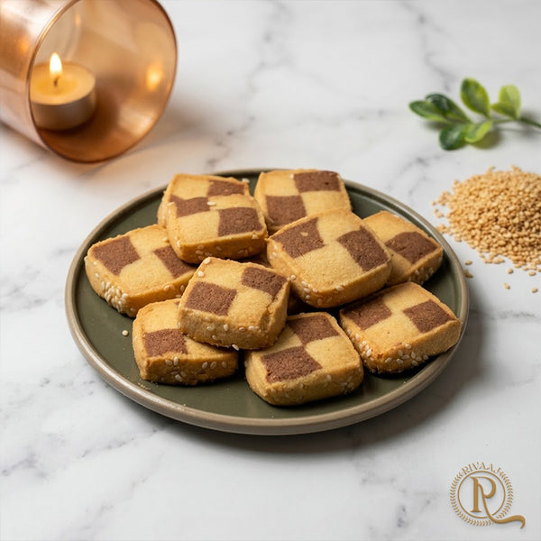 Chocolate Check Biscuit - (1 KG)