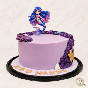 Purple Mermaid Birthday Cake