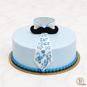Classic Blue Gentleman Cake