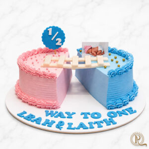 Baby Milestone Half Birthday Cake