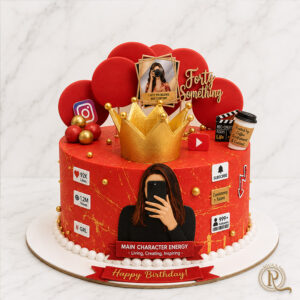 Social Media Celebration Cake