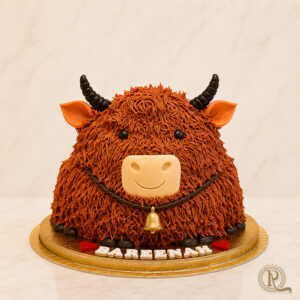 Highland Cow Birthday Cake