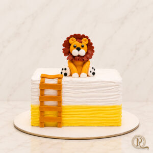 Safari Lion Theme Cake