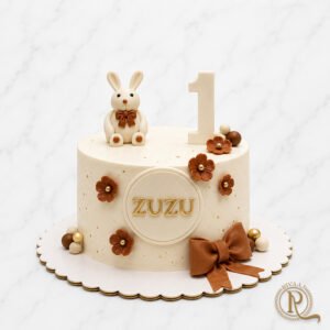 Bunny 1st Birthday Cake