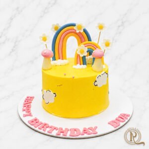 Rainbow Fantasy Birthday Cake